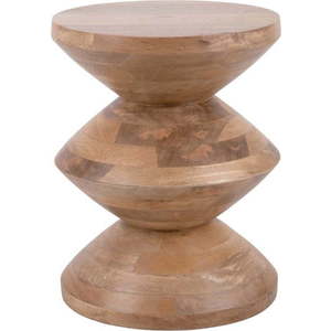 Kulatý odkládací stolek z mangového dřeva ø 35 cm Totem – Leitmotiv obraz