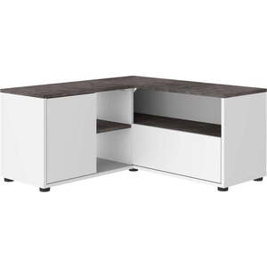 Šedo-bílý TV stolek v dekoru betonu 90x45 cm Angle – TemaHome obraz