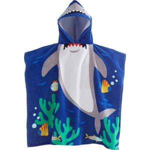 Modré bavlněné dětské pončo Shark – Catherine Lansfield obraz