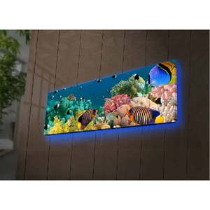 Podsvícený obraz Wallity Sea, 90 x 30 cm obraz