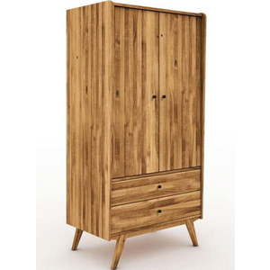 Šatní skříň z dubového dřeva 100x200 cm Retro - The Beds obraz