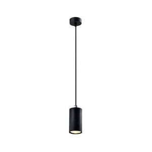 Černé závěsné svítidlo s kovovým stínidlem ø 7 cm Tubo – Candellux Lighting obraz