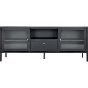 Černý kovový TV stolek 160x60 cm Dalby – House Nordic obraz