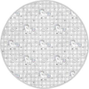 Světle šedý dětský koberec ø 120 cm Comfort – Mila Home obraz