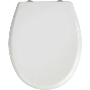 Bílé WC sedátko se snadným zavíráním Wenko Gubbio, 44, 5 x 37 cm obraz