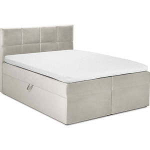 Béžová boxspring postel s úložným prostorem 180x200 cm Mimicry – Mazzini Beds obraz