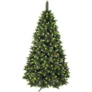 Umělý vánoční stromeček zdobená borovice, výška 220 cm obraz