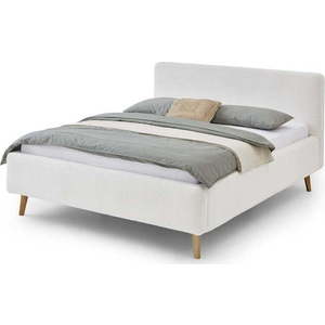 Bílá čalouněná dvoulůžková postel 180x200 cm Mattis - Meise Möbel obraz