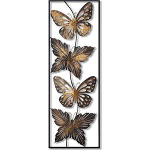 Kovová nástěnná dekorace 100x35 cm Butterfly – Wallity obraz