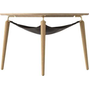 Kulatý konferenční stolek z dubového dřeva v přírodní barvě ø 80 cm Hang Out – UMAGE obraz