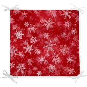 Vánoční podsedák s příměsí bavlny Minimalist Cushion Covers Blizzard, 42 x 42 cm obraz