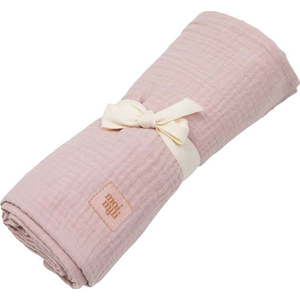 Růžová mušelínová dětská deka 100x100 cm Baby Pink - Moi Mili obraz