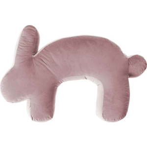 Růžový kojicí polštář Velvet Bunny – Yellow Tipi obraz