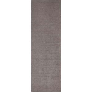 Tmavě šedý běhoun Mint Rugs Supersoft, 80 x 250 cm obraz