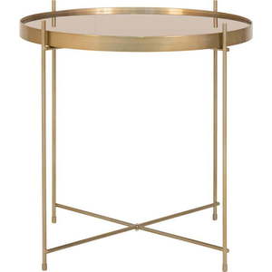 Kulatý konferenční stolek ve zlaté barvě ø 48 cm Venezia - House Nordic obraz