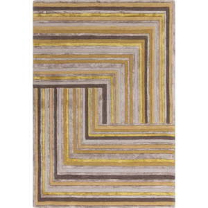 Okrově žlutý vlněný koberec 160x230 cm Network Gold – Asiatic Carpets obraz