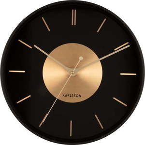 Nástěnné hodiny ø 35 cm Gold Disc – Karlsson obraz