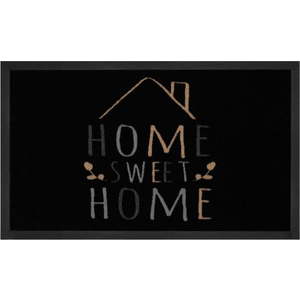 Černá rohožka Hanse Home Home Sweet Home, 45 x 75 cm obraz