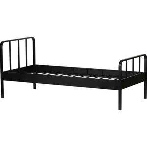 Černá kovová jednolůžková postel s roštem 90x200 cm Mees – WOOOD obraz