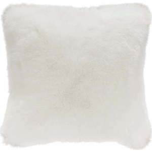 Bílý polštář z umělé kožešiny Mint Rugs Soft, 43 x 43 cm obraz