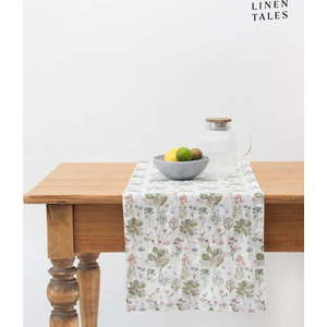 Lněný běhoun na stůl 40x200 cm White Botany – Linen Tales obraz