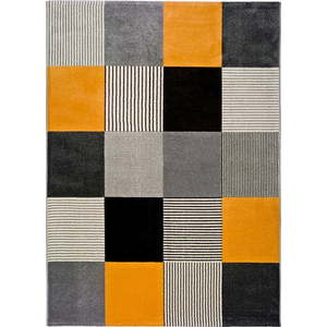 Oranžovo-šedý koberec Universal Gladys Lento, 160 x 230 cm obraz