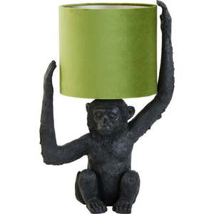 Zeleno-černá stolní lampa (výška 51 cm) Monkey – Light & Living obraz