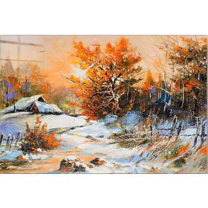 Skleněný obraz 100x70 cm Winter – Wallity obraz