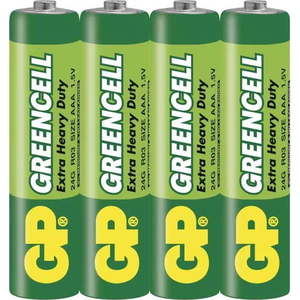 Zinkové baterie AAA 4 ks GREENCELL – EMOS obraz