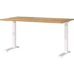 Pracovní stůl s nastavitelnou výškou s deskou v dekoru dubu 80x140 cm Downey – Germania obraz