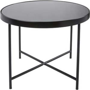 Černý konferenční stolek Leitmotiv Smooth XL, ⌀ 60 cm obraz