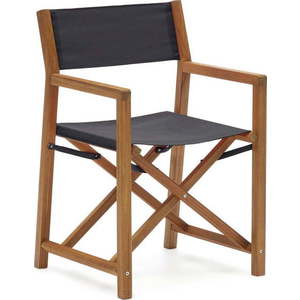 Černá/dřevěná zahradní židle Thianna – Kave Home obraz