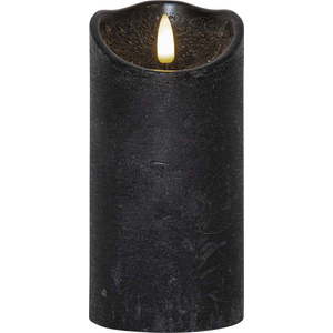 Černá vosková LED svíčka Star Trading Flamme Rustic, výška 15 cm obraz