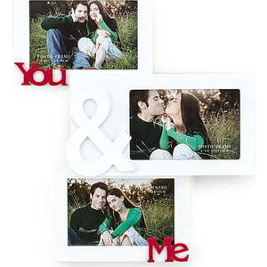 Dřevěný nástěnný fotorámeček Tomasucci You And Me, pro fotografie 10 x 15 cm obraz