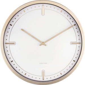 Bílé nástěnné hodiny Karlsson Dots, ø 42 cm obraz