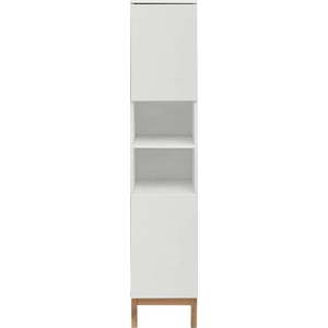 Bílá vysoká koupelnová skříňka 30x161 cm Mirza - Støraa obraz