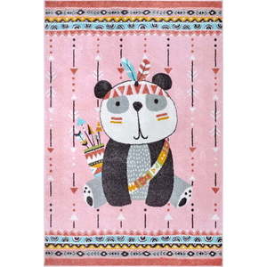 Růžový dětský koberec 160x235 cm Panda – Hanse Home obraz