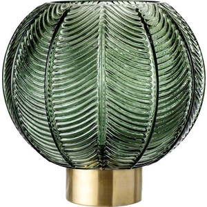 Zelená skleněná váza Bloomingville obraz