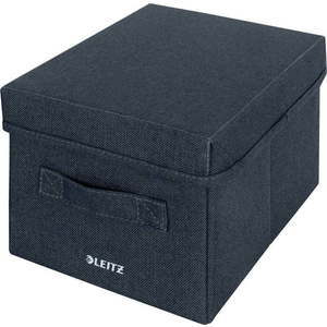 Tmavě šedé látkové úložné boxy v sadě 2 ks s víkem 19x28.5x16 cm – Leitz obraz