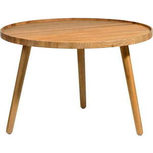 Kulatý konferenční stolek z dubového dřeva v přírodní barvě ø 70, 5 cm Bodo – Villa Collection obraz