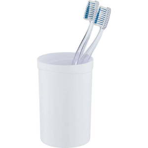 Bílý plastový kelímek na zubní kartáčky Vigo – Allstar obraz