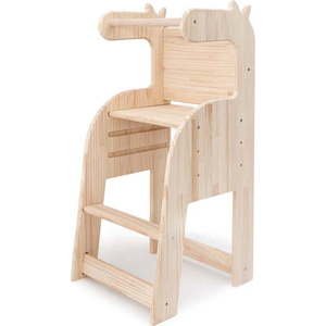 Dětská židle z masivní borovice Little Nice Things Giraffe obraz