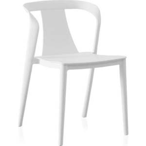 Bílé plastové jídelní židle v sadě 4 ks Kona – Geese obraz