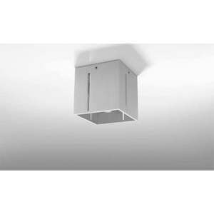 Šedé stropní svítidlo s kovovým stínidlem 10x10 cm Pax – Nice Lamps obraz