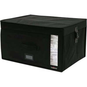 Černý úložný box s vakuovým obalem Compactor Infinity, objem 150 l obraz
