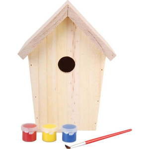 Dřevěná ptačí budka s barvami Esschert Design obraz
