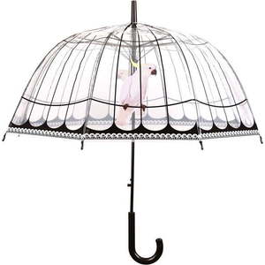 Transparentní větruodolný deštník Esschert Design, ⌀ 81 cm obraz
