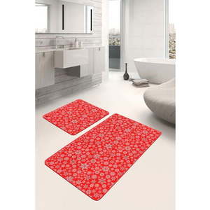 Červené koupelnové předložky v sadě 2 ks 60x100 cm – Mila Home obraz