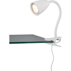 Bílá stolní lampa s klipem (výška 20 cm) Wanda – Trio obraz