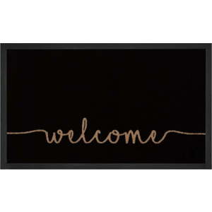 Černá rohožka Hanse Home Cozy Welcome, 45 x 75 cm obraz